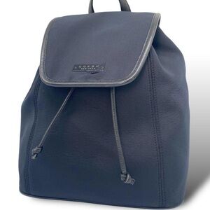 Coach navy with Leather trim mini Backpack